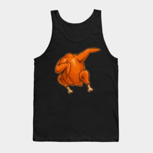 Dabbing Turkey Thanksgiving Shirt Funny Roast Turkey Dab Tank Top